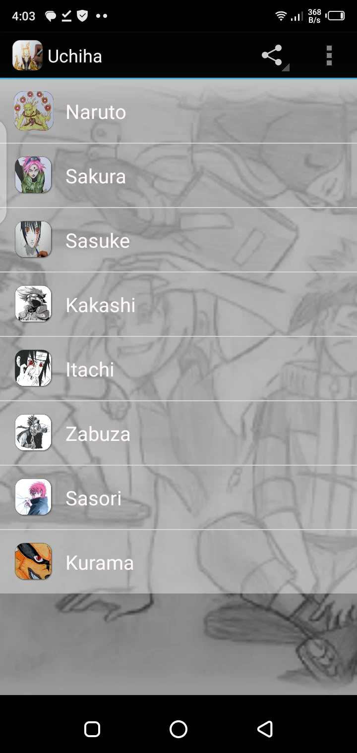 Screenshot Of Uchiha Apk